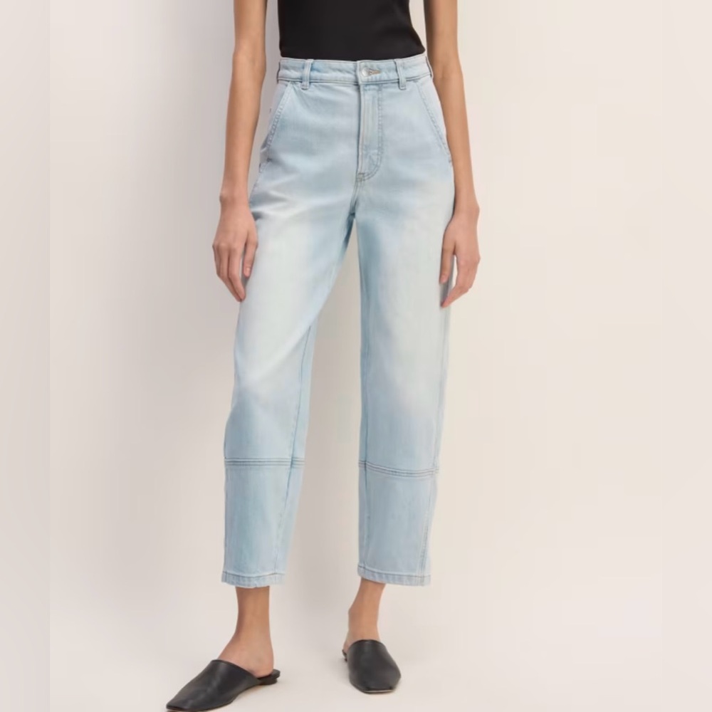 Everlane The Utility Barrel Jean in Fog (Light Blue Denim) Size 31R.